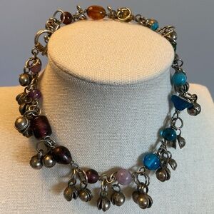 Boho Anklet with Multicolor Beads